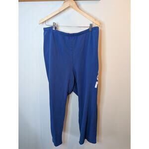 Peace Love World I Am Peace Lounge Pants Blue Drawstring Cozy Plus Size 3X